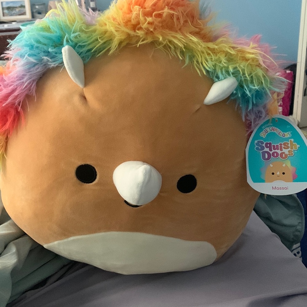 Squishmallow Squish Doos Massai the Triceratops